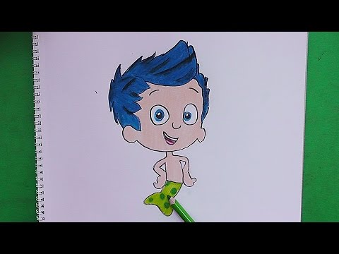 480x360 Dibujando Y Pintando A Gill (Bubble Guppies) - Bubble Guppies Painting