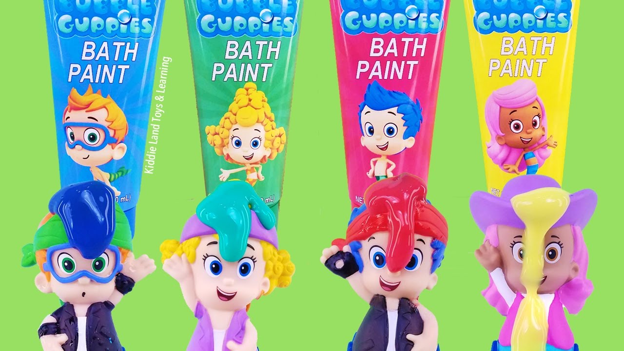 1280x720 Bubble Guppies Finger Paint Bath Paint Orbeez Pool Party Learn - Bubble Guppies Painting