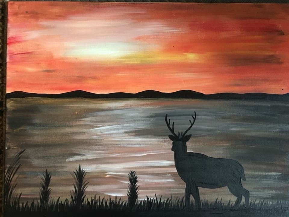 960x720 Evening Paint N Party Event Dawson Creek Original Joe'S - Buck Painting