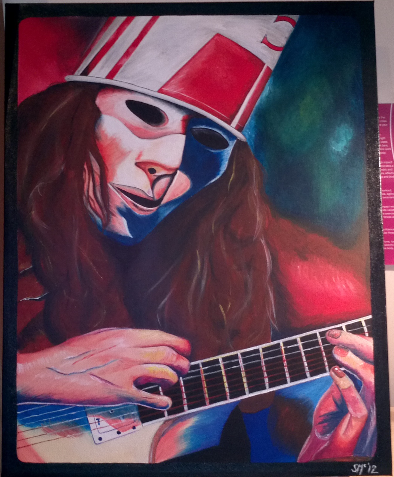 1317x1593 Guitar Suzanne Mcnicholas Art - Buckethead Painting.