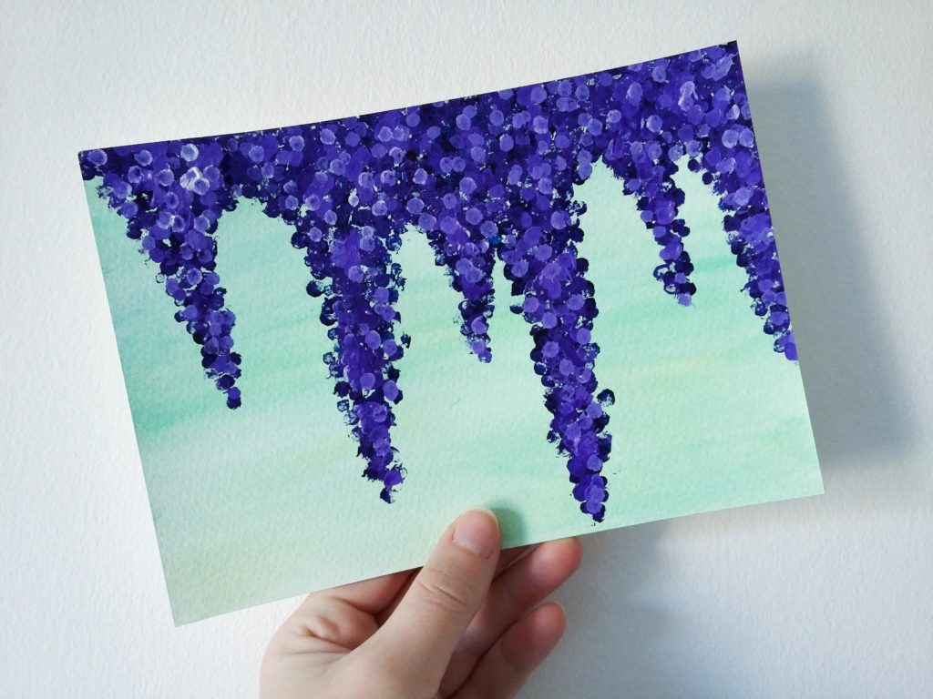 1024x768 How To Paint Wisteria Flowers With Cotton Buds - Bud Painting