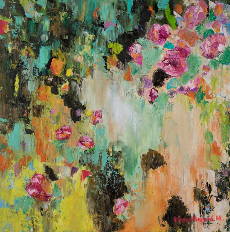 770x774 Saatchi Art Rose Bud Painting By Diana Raponi - Bud Painting