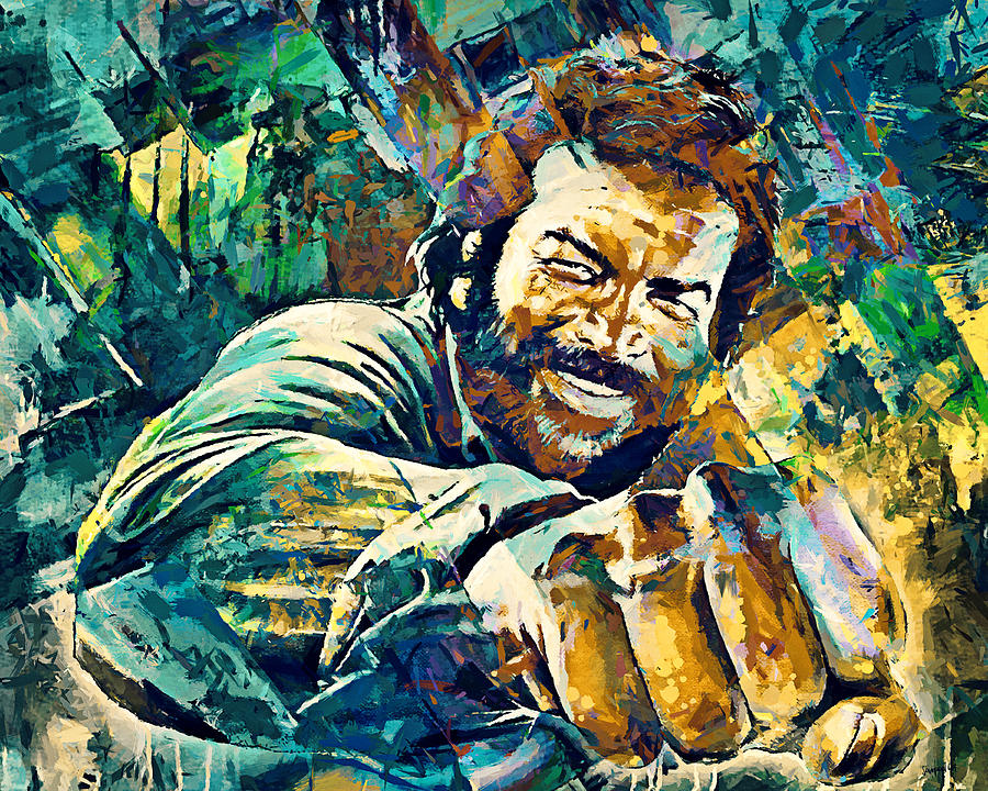 900x720 Bud Spencer Painting By Sampad Art - Bud Painting