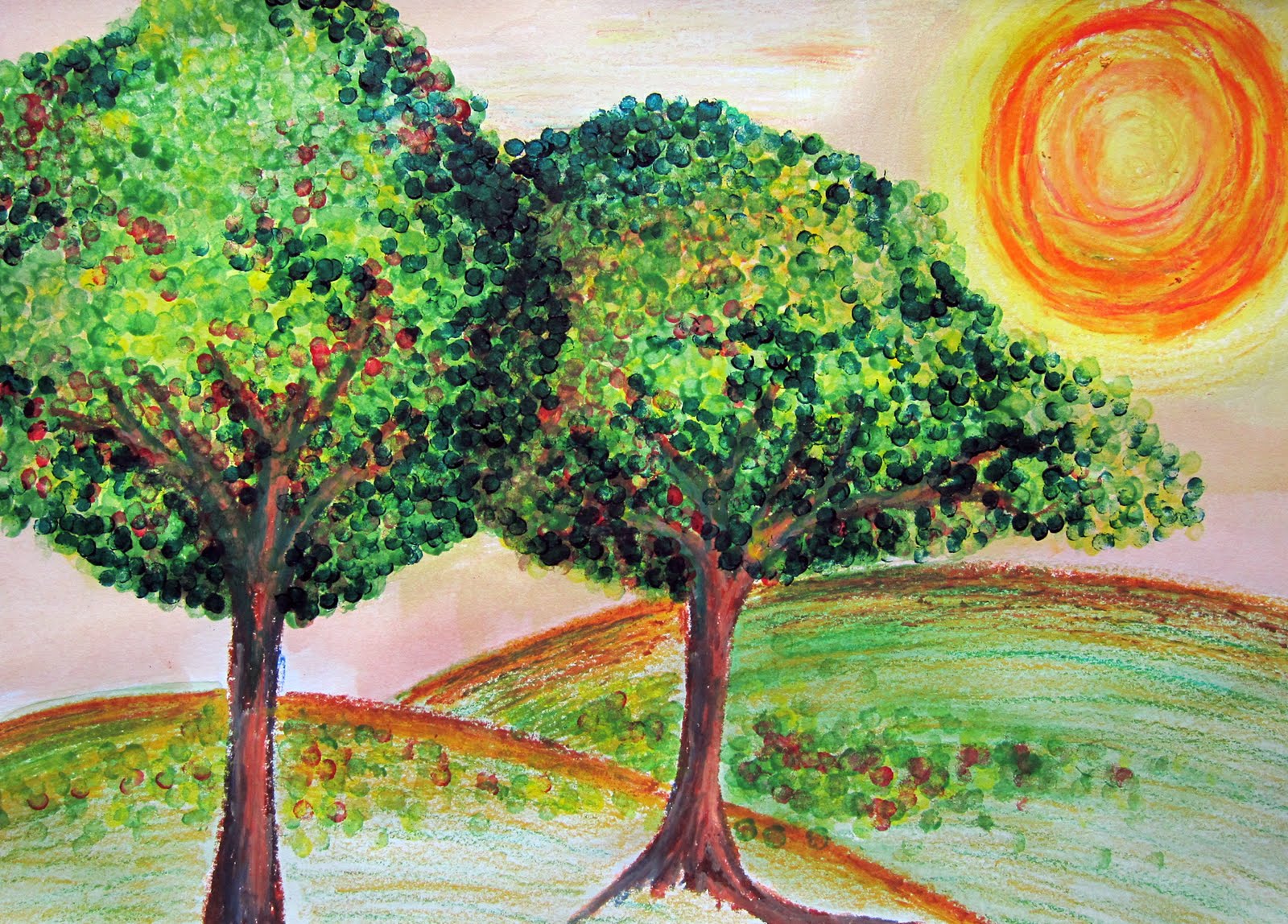 1600x1148 The Arts And Crafts Experiment Art Using Cotton Buds And A Straw - Bud Painting