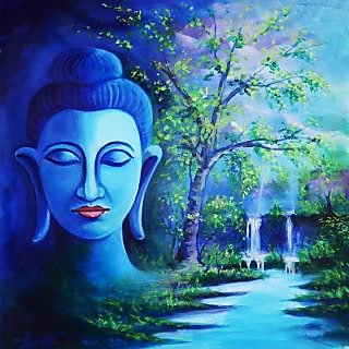 320x320 Buy Buddha Canvas Painting ( Size Is 1222 Inch) Online - Buddha Canvas Painting