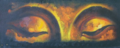 499x200 Thai Handicrafts Amp Decorative Items Export From Chiang Mai Thailand - Buddha Eyes Painting