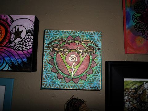 480x360 Wisdom Eyes Of Buddha With Genea - Buddha Eyes Painting