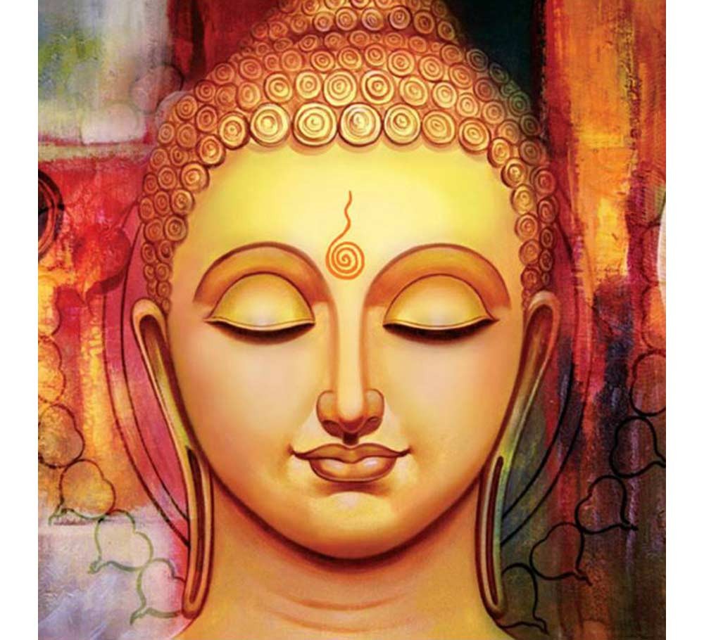 Buddha Face Painting at PaintingValley.com | Explore collection of ...