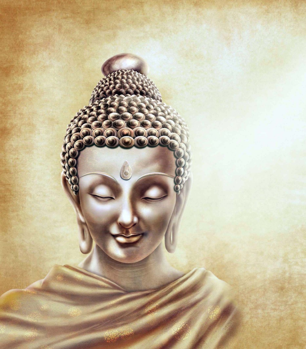 1000x1142 Chinese Wall Decorative Canvas Oil Buddha Art Paintings - Buddha Face Painting Canvas