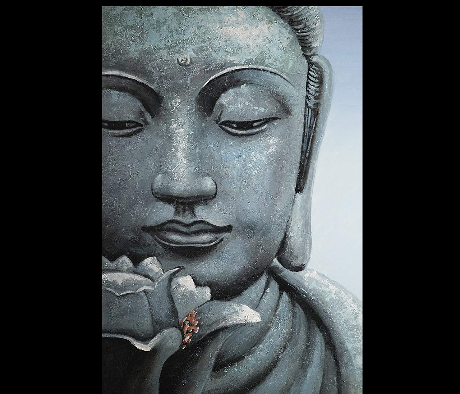 1500x1285 Buddha Painting Feng Shui Buddha Meditation Painting - Buddha Face Painting Canvas