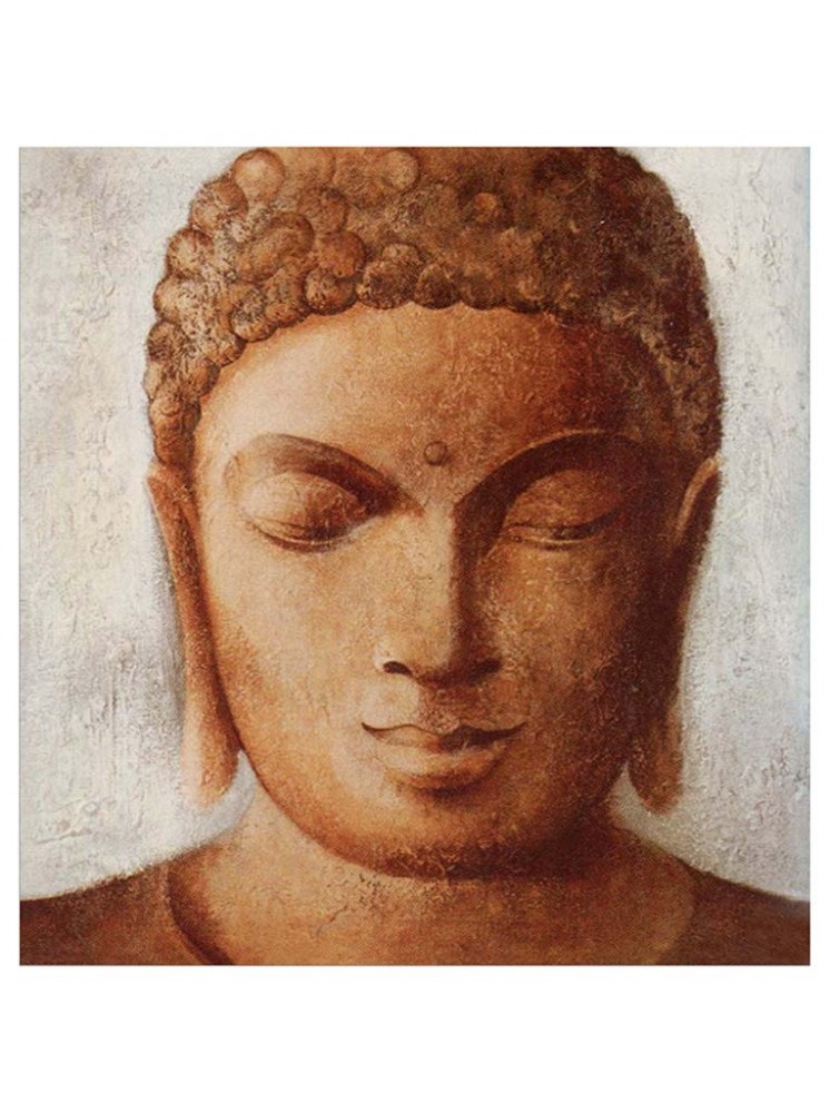 746x1000 Buddha Face Painting Canvas Print - Buddha Face Painting Canvas