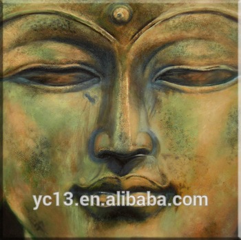350x349 Golden Buddha Hand Painted Oil Painting On Canvas Decoration - Buddha Hand Painting