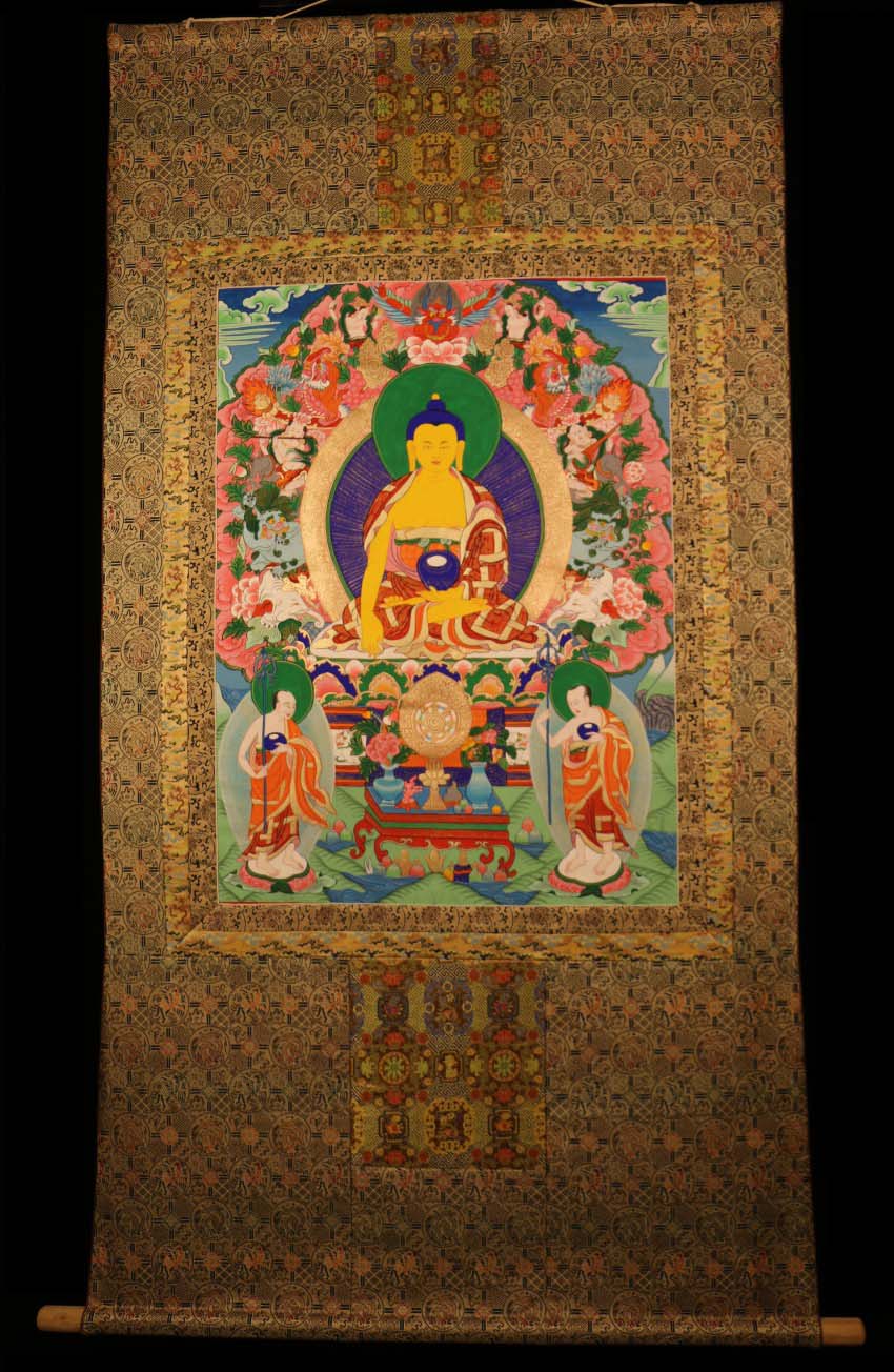 850x1304 Wonderful Nice Old Tibet Tibetan Hand Painted Tangka Thangka - Buddha Hand Painting