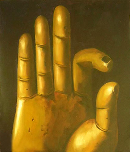 427x500 Buddha Hand - Buddha Hand Painting