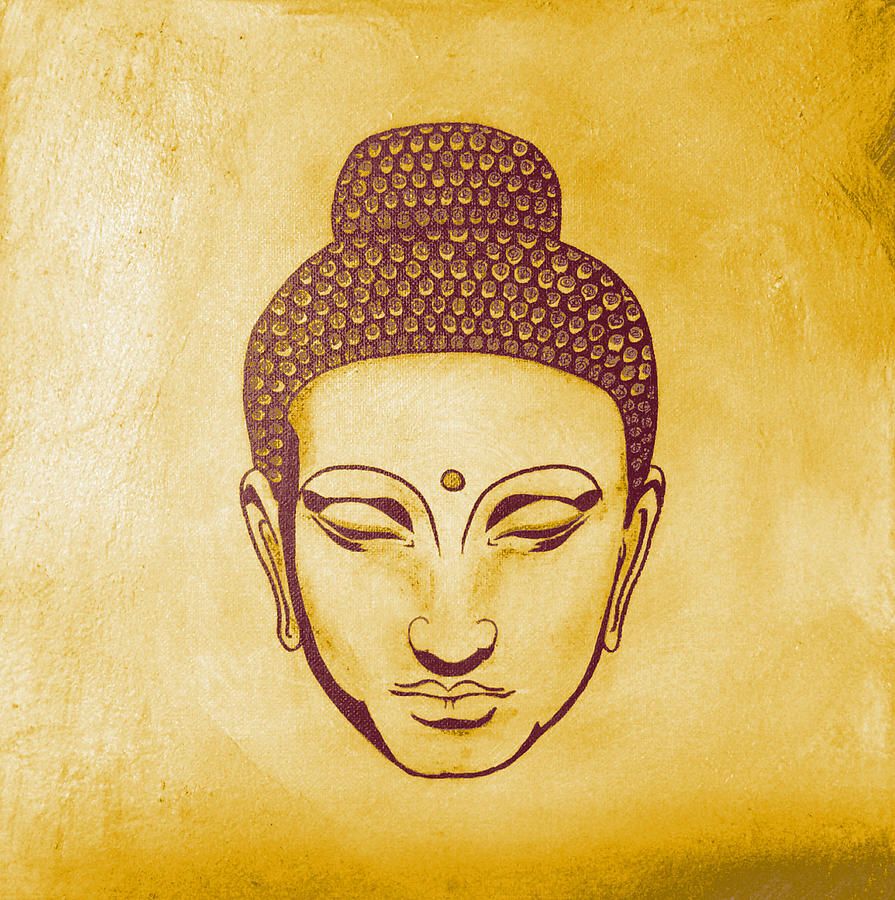 Buddha Head Painting at PaintingValley.com | Explore collection of ...