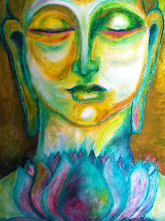 570x763 Buddha Amp Lotus Buddha Lotus, Lotus Painting And Buddha - Buddha Lotus Painting