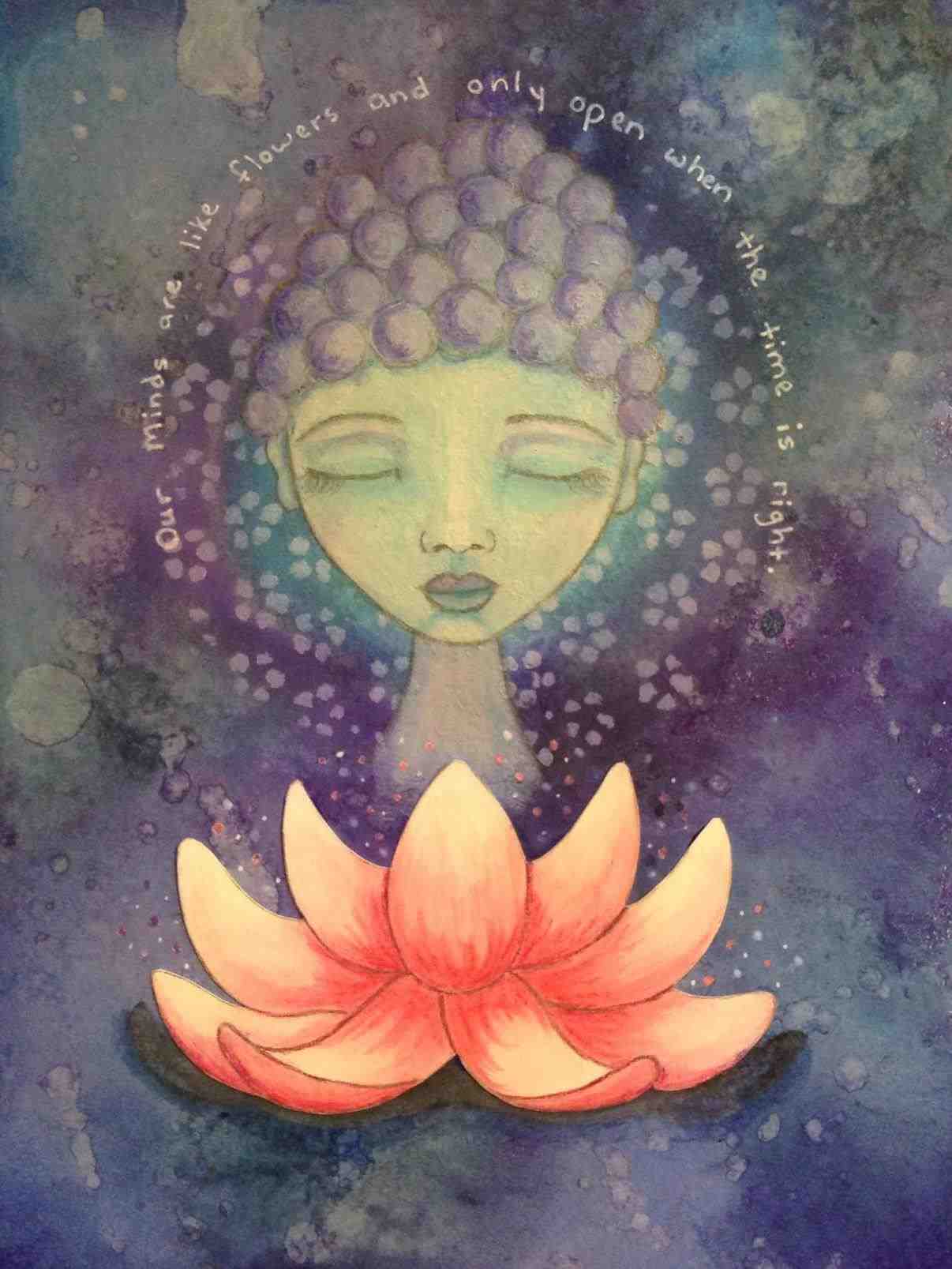 1206x1607 Buddha Lotus Painting Cenornetclub - Buddha Lotus Painting