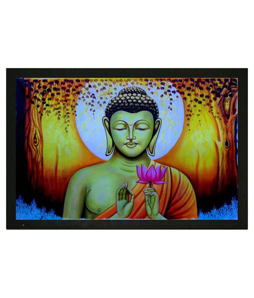 850x995 Craftsfest Feng Shui Buddha Painting Wood Painting With Frame - Buddha Painting