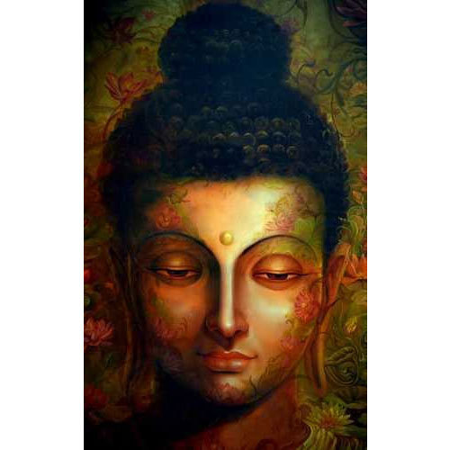 500x500 Abstract Buddha Painting - Buddha Painting