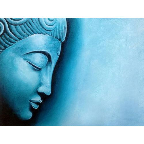 500x500 Acrylic Buddha Painting - Buddha Painting