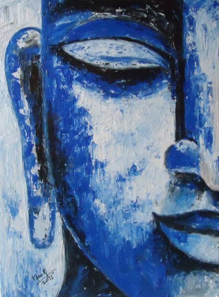 770x1040 Saatchi Art Abstract Buddha Painting By Manita Mehta - Buddha Painting Abstract