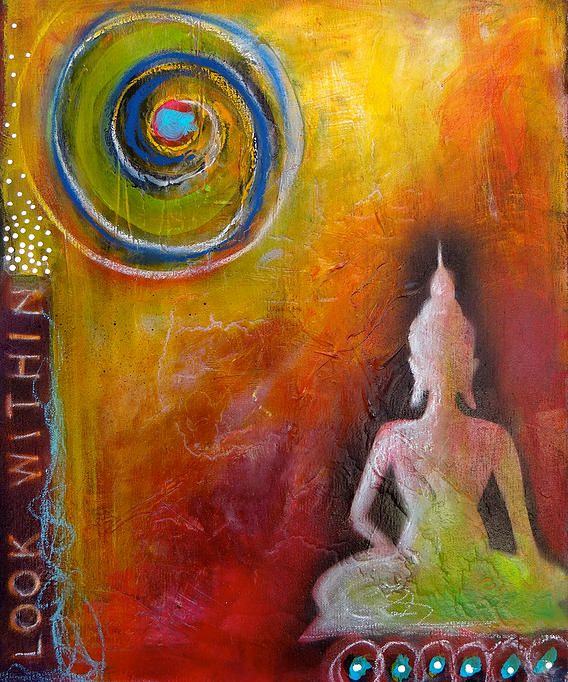 568x682 Tara Catalano Studios - Buddha Painting Abstract