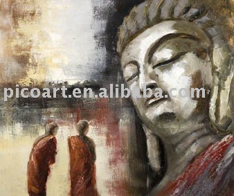 338x283 Abstract Buddha Paintings(Abstract Oil Paintings On Canvas) - Buddha Painting Abstract