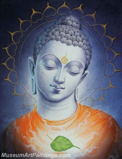 423x550 Buddha Paintings Canvas Art For Sale Bpm047 - Buddha Painting On Canvas