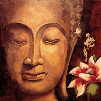 350x350 Chinese Wall Decorative Canvas Oil Buddha Art Paintings - Buddha Painting On Canvas