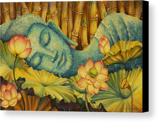 661x509 Reclining Buddha Canvas Print Canvas Art By Yuliya Glavnaya - Buddha Painting On Canvas