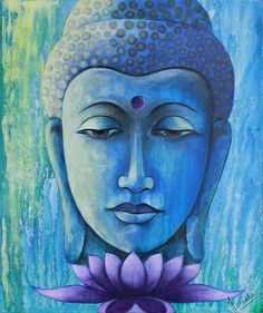 236x281 Step By Step Example Of How I Create My Buddha Paintings My - Buddha Painting On Canvas