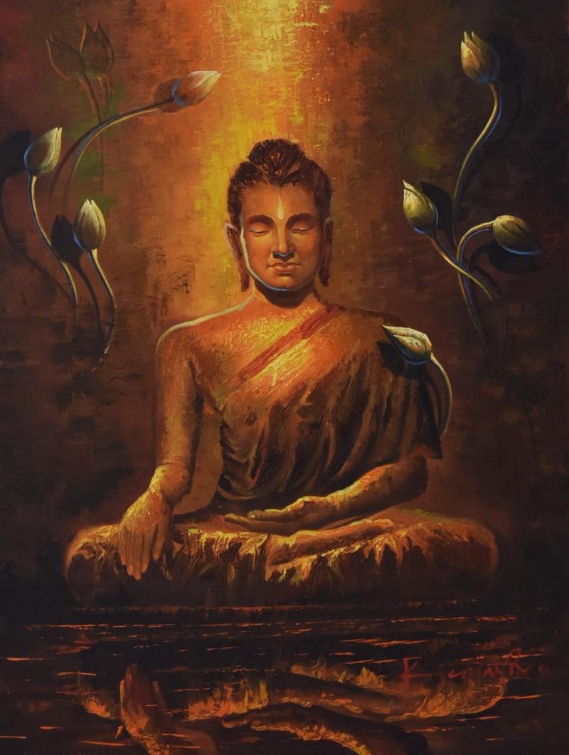 Buddha Portrait Painting at Explore collection of