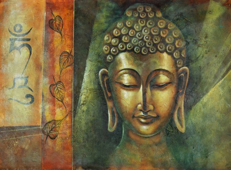 736x541 551 Best Budda Images On Buddha Artwork, Buddhism - Buddha Portrait Painting