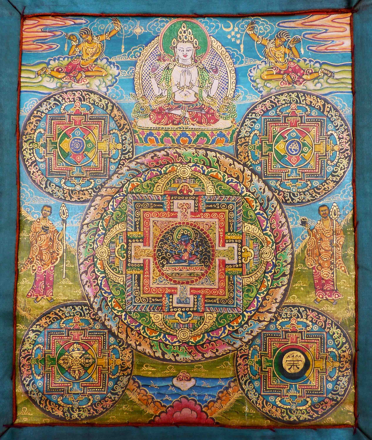 1439x1700 Tibetan Thangka For Sale - Buddhist Mandala Painting