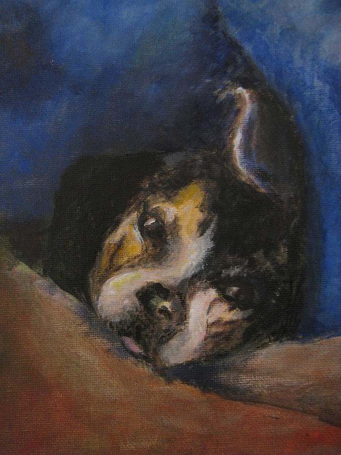 675x900 Buddy Painting By Patricia Kanzler - Buddy Painting