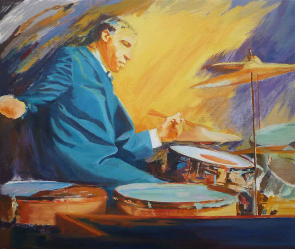 600x505 Day 4 Of Buddy Rich Painting Jane Denman Artist - Buddy Painting