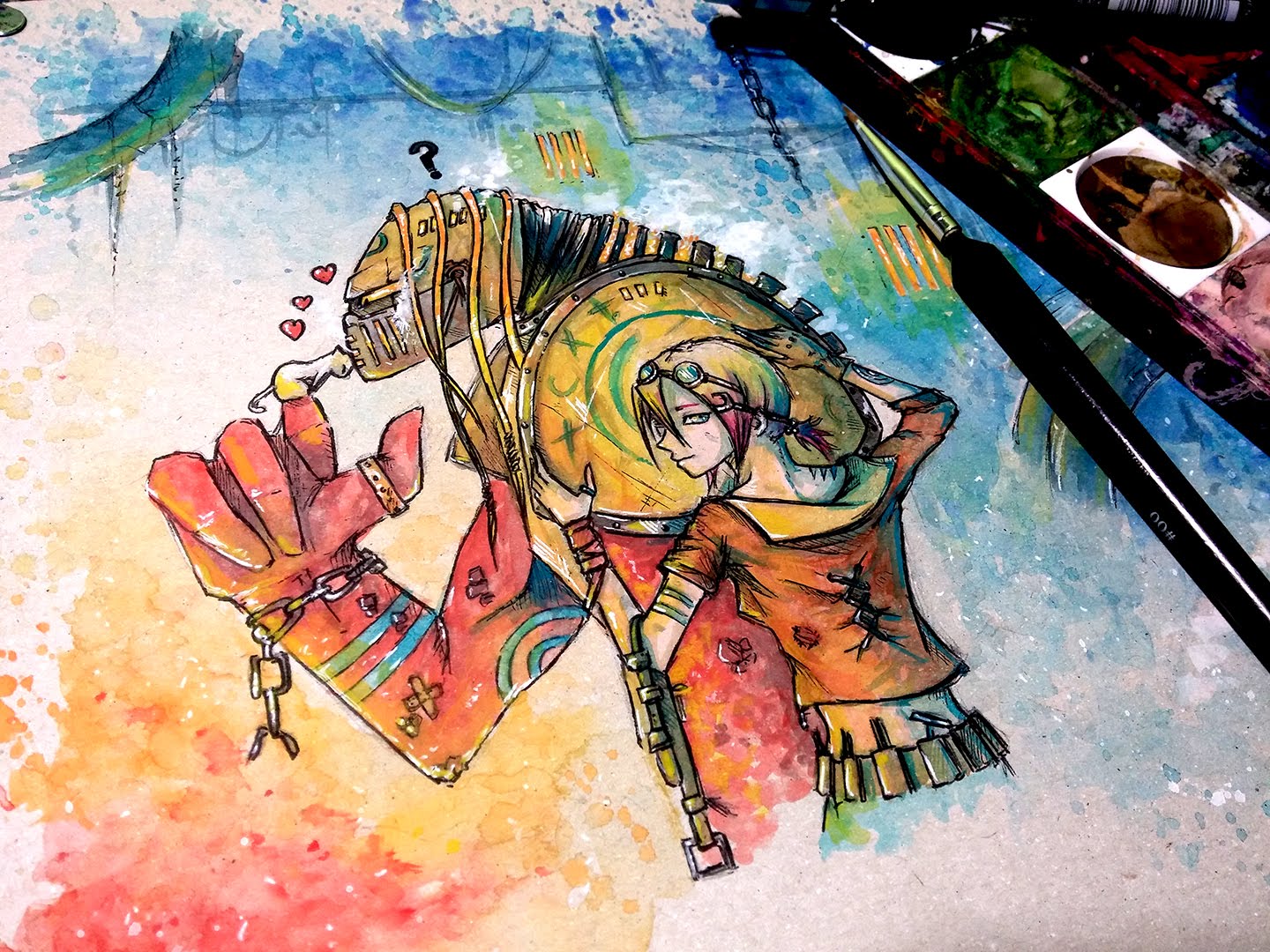 1440x1080 Watercolor Time Lapse Painting   Ink) - Buddy Painting