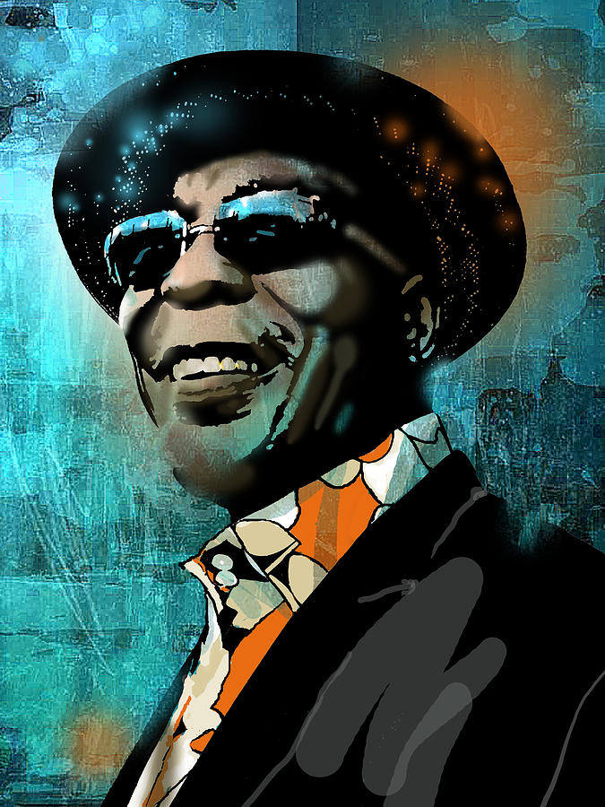 675x900 Buddy Guy Painting By Paul Sachtleben - Buddy Painting