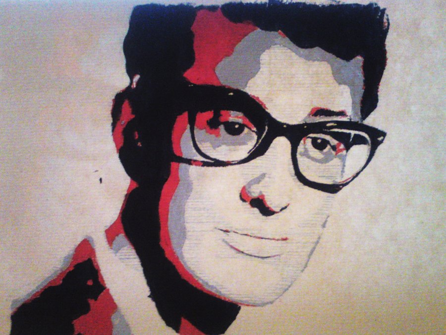 900x675 Buddy Holly Acrylic Painting By Burnttoast11 - Buddy Painting