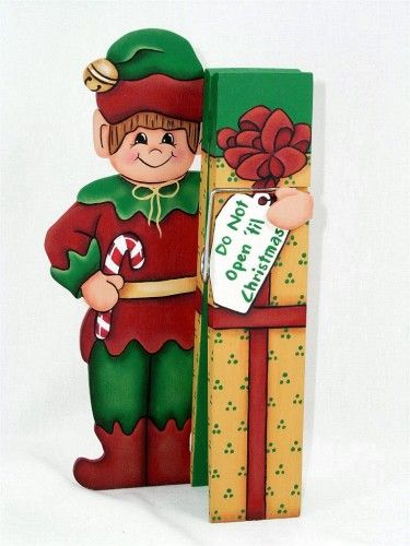 375x500 Downloadable Pattern To Paint My Christmas Elf Clothespin Buddy - Buddy The Elf Painting