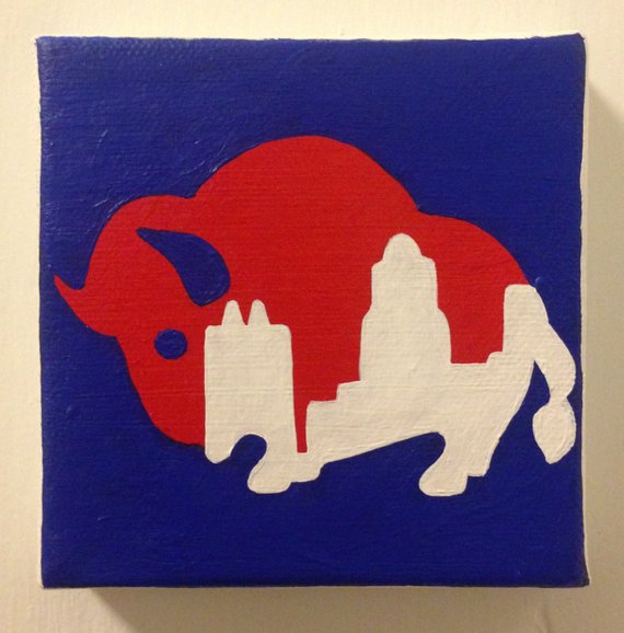 570x578 Buffalo Bills Painting - Buffalo Bills Painting