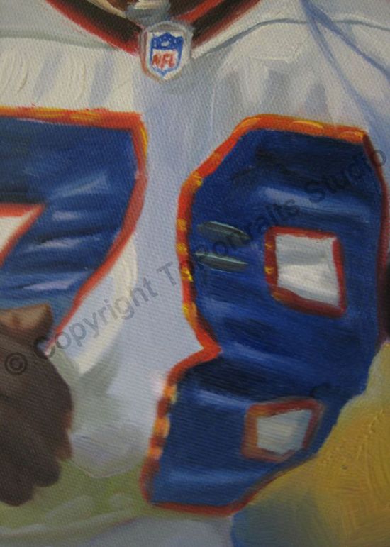 550x771 Bruce Smith, Buffalo Bills - Buffalo Bills Painting