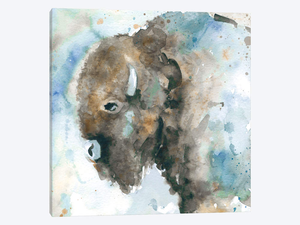 Buffalo Canvas Painting at PaintingValley.com | Explore collection of ...