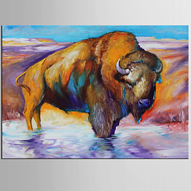 384x384 Luckydonkey Rakuten Global Market Contemporary Art In Modern - Buffalo Canvas Painting