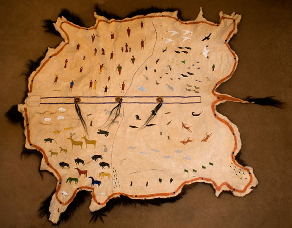 600x467 Lodgepole Gallery Amp Tipi Village - Buffalo Hide Painting