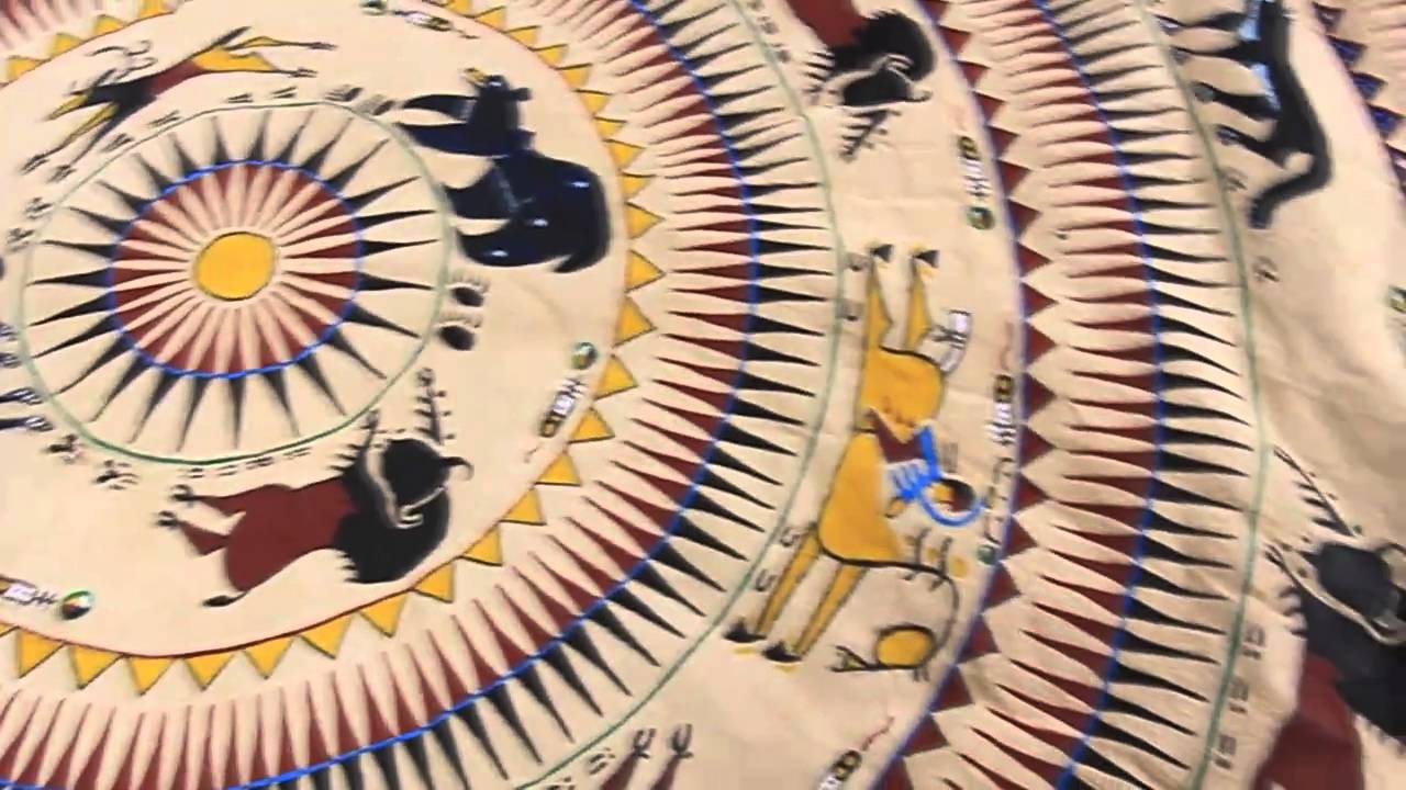 1280x720 Painted Buffalo Hide - Buffalo Hide Painting