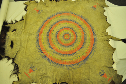 500x332 Penn Museum Blog The Story Behind The Painted Buffalo Robes - Buffalo Hide Painting