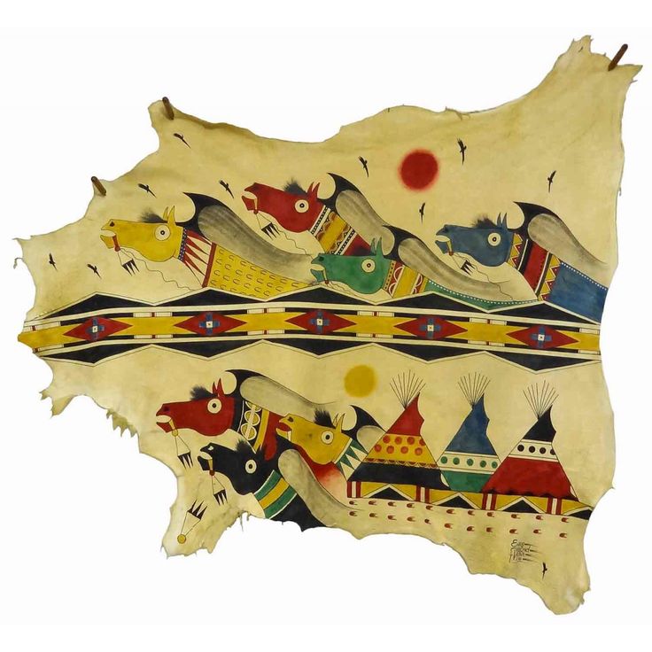 736x736 The Best Robepainted Hide ( Elk,buffalo,deer ) Images - Buffalo Hide Painting