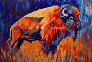 320x216 Easy Acrylic Painting On Canvas Paintings By Theresa Paden - Buffalo Painting Abstract