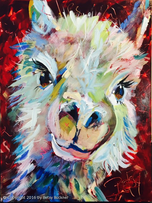 509x680 Art By Betsy Buckner - Buffalo Painting Abstract